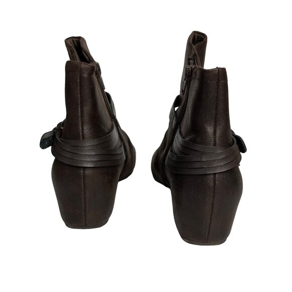 Bass Willow Boots Booties Womens 10 M Brown Side Zipper - Picture 3 of 10